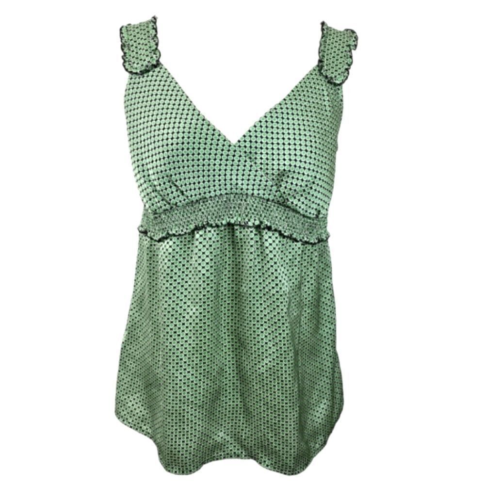 EC LOFT POLKA-DOT SILKY TANK TOP SZ.8